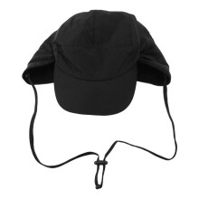 Waterproof Winter Hats Warm Polyester Lined Earflaps Baseball Cap,Black