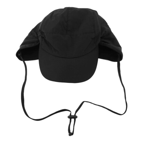 Waterproof Winter Hats Warm Polyester Lined Earflaps Baseball Cap,Black