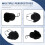 Waterproof Winter Hats Warm Polyester Lined Earflaps Baseball Cap,Black 5