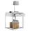 Metal bedside table side table Flokas S 1