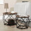 Set of 2 Side Table Sofatic Helaro M Vintage oak 7