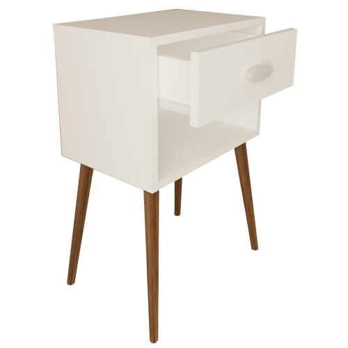 (Matt, Modern/Contemporary) Wooden side table bedside table Singol XL 1