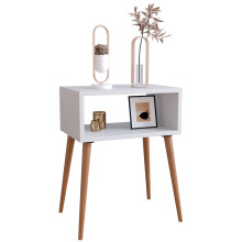 Wooden side table bedside table Singol M