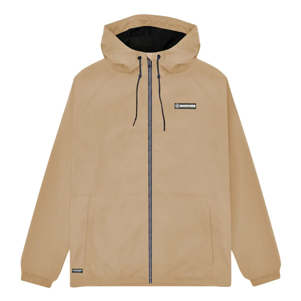 Lambretta (L, Stone) Mens Ripstop Hooded Jacket