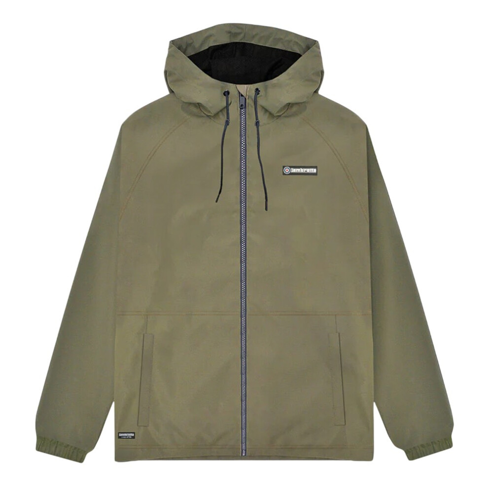 Lambretta (S, Khaki) Mens Ripstop Hooded Jacket