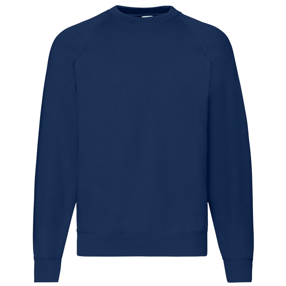 Fruit Of The Loom (Xl, Navy) Mens Classic 80/20 Raglan Sweatshirt