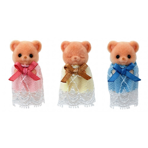 Sylvanian Families SYLVANIAN Families Biscuit Bear Sleepy Triplets 5866 1