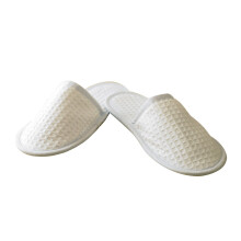 (8 UK-11 UK, White) Towel City Unisex Adult Waffle Slippers