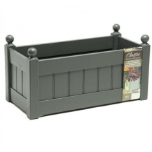 AFK Classic Wooden Trough, Charcoal - 66cm