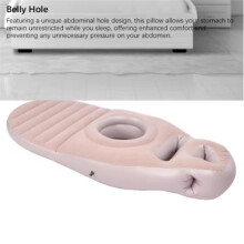 Aufblasbares Kissen mit Bauchloch - Bequeme und Sichere Aufblasbare Schlafhilfe Aus PVC