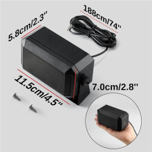 2X External Speaker for Car Mobile CB Radio, 5W Output and 8Ω Impedance,Portable Speaker