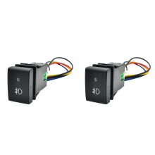 2X Bouton de Commande de Phares Antibrouillard Avant avec Fil pour Jimny 2010-2015 - Accessoires Auto