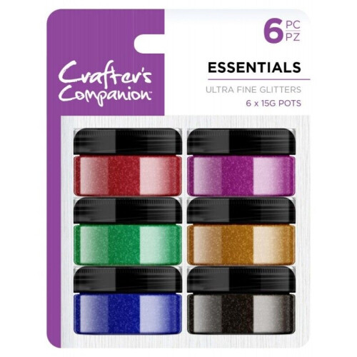 Crafters Companion Ultra Fine Glitters - 6 Pack