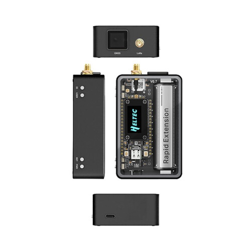 2X Heltec LoRa 32 V4 Meshtastic GPS ESP32 SX1262 Dev-Board 0.96inch OLED Solar Powered Mesh WiFi LoRa BLE with Case 2