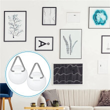 120X Plate Hanger Adhesive Wall Hanger Round Adhesive Hanger Hook,Adhesive Self Adhesive Hooks Sticky Wall Hooks