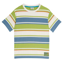 (14 Years, Blue) Scotch Boys Striped Oversized T-Shirt