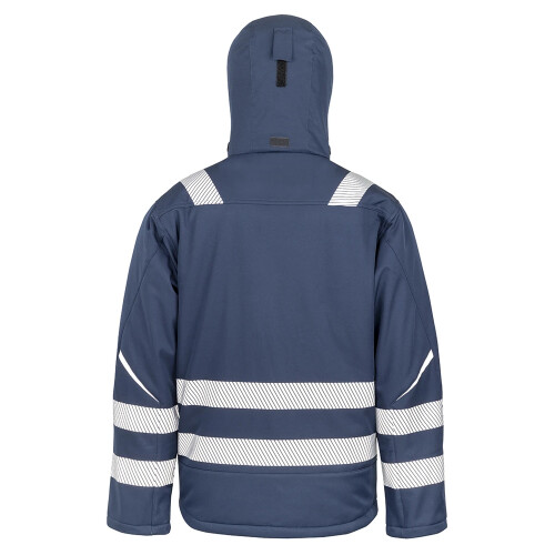 Result (S, Navy) Result Safeguard Mens Dynamic Hi-Visibility Softshell Work Coat 2