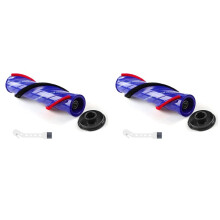 2X Upgrade-Anti-Tangling-Bürstenleiste mit Endkappe für V11 V10 V8 V12 Slim Staubsauger Teilenummer 972500-01