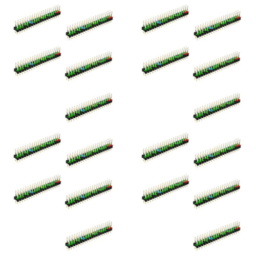 20 Piezas 2X20 Pines Macho GPIO Header para Raspberry Pi Zero Doble  20 Pines Macho Pin GPIO Conector Apilable Header Extend