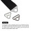 Triangle Buckle Adjuster, Triangular D Ring Adjustment with Rod Swivel Clamp for Webbing School Bag Strap Webbing A 5