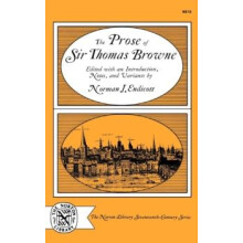 The Prose of Sir Thomas Browne by Thomas Browne Paperback Book