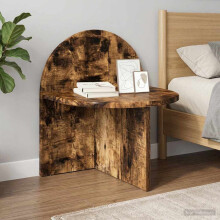 vidaXL Bedside Table 2 pcs Smoked Oak 40 x 35.5 x 45.5 cm