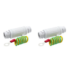 2X Gigabit-POE-Netzwerk-Blitzableiter 12 V Bis 57 V CCTV-Sicherheits-AP-Signal RJ45 Wasserdichter Überspannungsschutz für Den Außenbereich