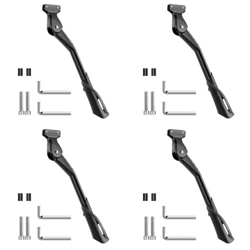 4X para 20 Polegadas 24 Polegadas 26 Polegadas Suporte de Bicicleta Elétrica Suporte de Suporte de Suporte Lateral Ajustável Peças de Suporte de 1