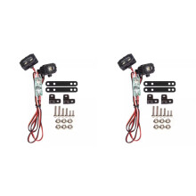 2X Projecteur LED pour Voiture RC avec ContrĂ´leur pour Voiture RC 1/10 TRX4 SCX10 9004 LED Light A