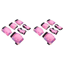 4X Ensemble D'Équipement de Protection pour Patinage à Roulettes pour Enfants, Équipement Complet, Skateboard, Patins à Roulettes, Draisienne,