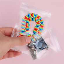 60PC Jewelry Bags Clear Plastic Reclosable Thick Zip Lock Bags for Photo Bakery Treats Travel Storage Packaging