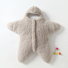 (Gray,M)Saco de Dormir Bebé Estrella y Conejo con Tela Premium para Regalo Temporada Fría Bebé