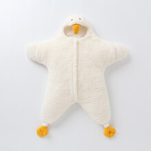 (White,M)Saco de Dormir Bebé Estrella y Conejo con Tela Premium para Regalo Temporada Fría Bebé
