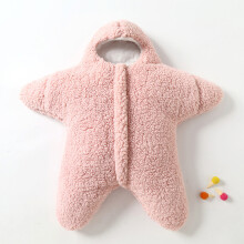 (Pink,L)Saco de Dormir Bebé Estrella y Conejo con Tela Premium para Regalo Temporada Fría Bebé