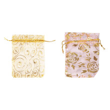 200Pc Drawstring Gift Jewelry Bags Pouches Wedding Xmas Party Gifts Bags, 7X9cm & Champagne 9X12cm