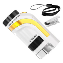 Kids Pocket Microscope 50x-300x Magnification with LED Light, Portable Handheld Digital Microscope for Children B