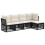 VidaXL vidaXL Gartensofa-set 5 stk. Schwarz Poly-Rattan 2