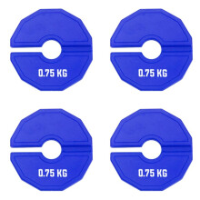4X 0,75 Kg Gym Micro-Type Hantelscheiben Hantelscheiben Bruchgewichte Gummi Zusatzgewichte für Krafttraining
