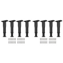 8 Pieds de Support de Cadre de Lit Réglables (8,3 à 14,5 Pouces), Lattes Centrales Du Cadre, Pied de Support Lourd, pour Cadre/Canapé/Chaise/Table