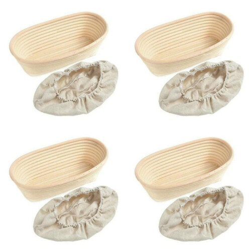 4X Woven Bread Fermentation Basket Drying Storage European Style Fermentation Basket 1