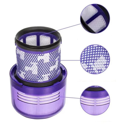 6x Compatible with  V11 SV17 SV14 SV22 Vacuum Cleaner Filter Element Accessories Washable Reusable Replacement Post-Filter 2