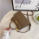 (khaki) Kelly bag mini crossbody bag 3