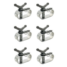 6X Tendeur de Treuil en Aluminium, Tendeur de Fil Torsadé à la Main, Ferme de Tendeur de Fil