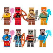 Building Blocks weapons cartoon character boy puzzle assembly doll compatible