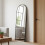 Living And Home Modern Arched Metal Floor Mirror, 60cm W x 165cm H 1