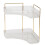 2 Tier Bathroom Counter Organizer, Multi-Function Corner Bathroom Organizer Countertop, Makeup Organizer Perfume B 1