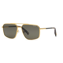 Sonnenbrille Chopard SCHL77 61/16/145 Glänzendes Gelbgold Metall HERREN SCHL77