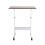 Living And Home Height Adjustable Mobile Table Overbed Desk with Wheels 4