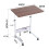 Living And Home Height Adjustable Mobile Table Overbed Desk with Wheels 7