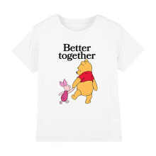 (5-6 Years, White) Winnie the Pooh Childrens/Kids Better Together Winnie The Pooh & Piglet T-Shirt